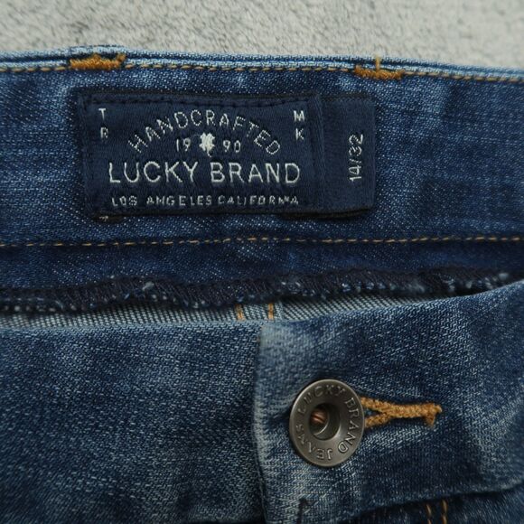 Lucky Brand Jeans Women's Size 14/32 Blue Mid-Rise Sweet Crop Denim 24.5" Inseam - Picture 9 of 16